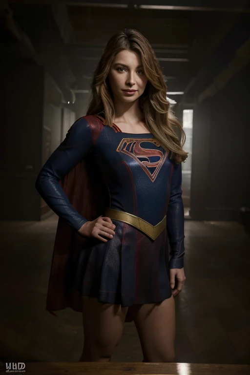 portrait of supergirl, gorgeous, dynamic pose, highly detailed, perfect composition, uhd, intricate