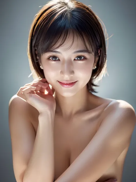 highest quality、8k Masterpiece、superA high resolution、(Photorealistic:1.3)、RAW Photos、1 girl、Black Hair、extremely detailed Glowing Skin、50 years old、Portrait、Global Illumination、Shadow、Octane Rendering、8k、Super sharp、Beautiful breastetal、Cold colors、Very i...