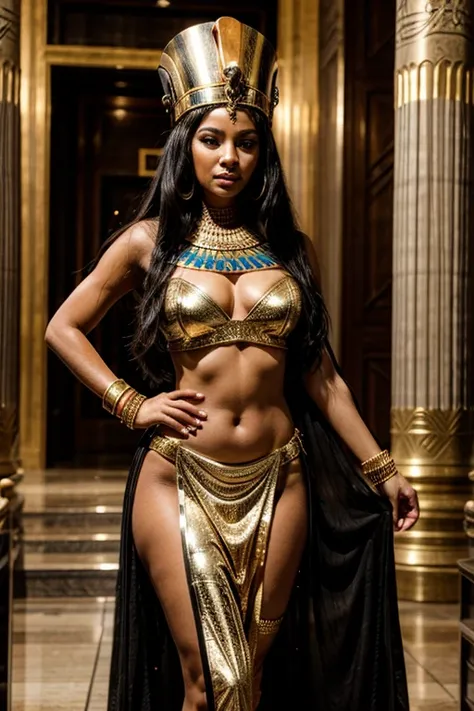 woman dressed like an Egyptian queen