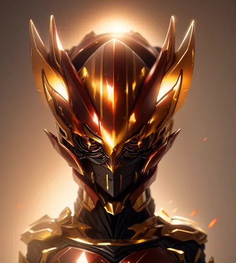 The color changes to red and amber，Some golden red（Ensure its layering and armor texture，Red is the main color，Amber adds some gold to the secondary color as a decoration）