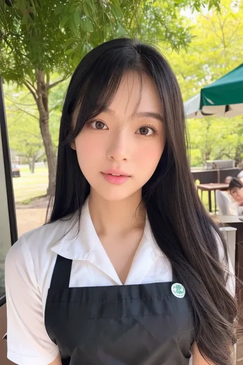 Super super realistic、high quality、Super detailed、Ultra-high resolution、Black Hair、Long Hair、The Beauty of Japan、No makeup、double、Wide-set eyes、Sensual eyes、Sleepy eyes、Apple Cheeks、Alabaster peel、Thin eyebrows 、tooth、Apply blush all over the face、Sticking...