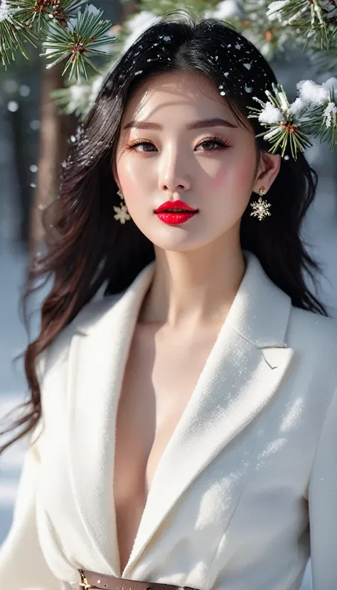 1 girl, Korean model, extremely beautiful, perfect body. The Canon EOS R5 camera combines an RF f/1.2L USM lens that adjusts to capture sharp landscapes and even the entire body of characters. 8K photo quality, lifelike, masterpiece, sharpest and highest c...