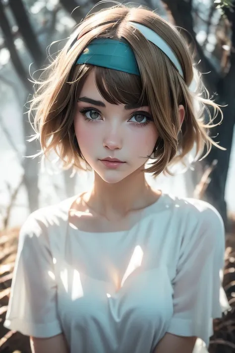 a painting of a girl with a headband and a white top, ilya kuvshinov face, digital art ilya kuvshinov, portrait anime girl, detailed portrait of anime girl, made with anime painter studio, ilya kuvshinov style, ilya kuvshinov landscape, breathtaking ilya k...