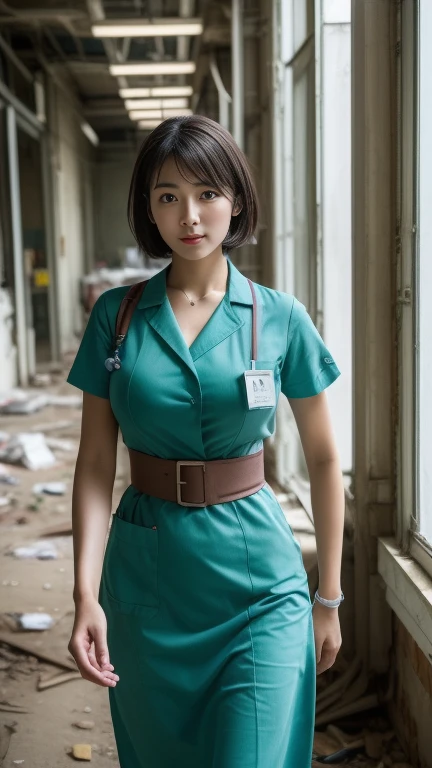 (masterpiece、highest quality、high resolution)、 1 female、((nurse、Health care workers、nurseの仕事))、(Huge boobs:1.3), (Open chest:1.4), (Japanese women、Popular actress、24-years-old)、(Perfect and complete anatomy、Beautiful and complete limbs、Healthy Body、Beautif...