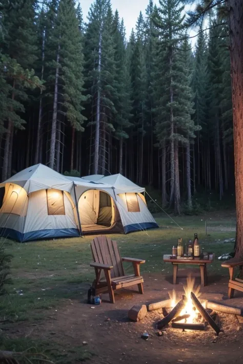 Create a camping scenario 