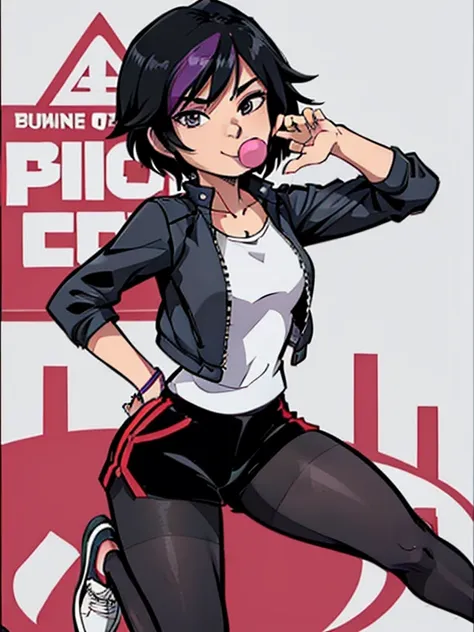 (best quality:1.3), (4K quality),masterpiece, best quality, high res, detailed, (Detailed face:1.2), (Detailed eyes:1.2), (Perfect figure:1.2), CARTOON, ANIME, CARTOON ARTSTYLE, 1girl, alone, Gogo Tomago from Big Hero Six, a young woman in her twenties, co...