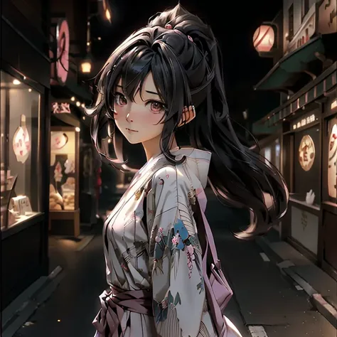 anime girl walking down a street in a , smooth anime cg art, anime visual of a cute girl, beautiful anime high school girl, realistic anime 3 d style, an anime girl, visual novel key visual, visual novel cg, young anime girl, painted in anime painter studi...