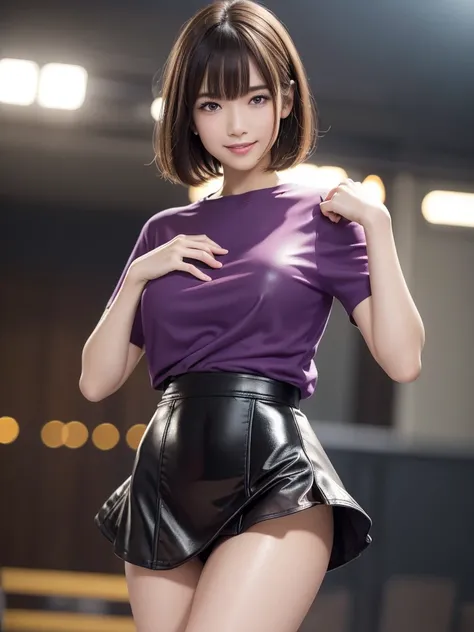 (8k, RAW Photos, highest quality, Tabletop:1.2), (Realistic, Photorealistic:1.4), (Highly detailed 8k wallpaper), Sharp focus, Depth of written boundary, Blur the background, Bokeh, Cinema Lighting, Soft Light, whole body, 1 girl,18 years old famous Japane...