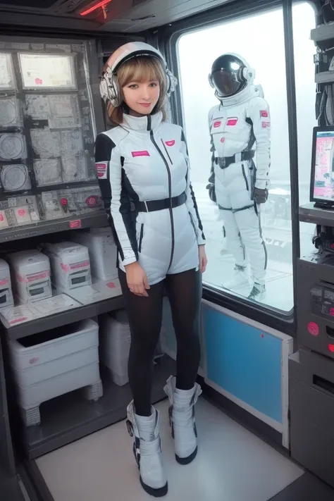 masterpiece, highest quality, Very detailed, 8K Portrait,Japanese Android Girl,plump , Control panel,Robotic arms and legs, Blunt bangs,,break (Metallic Gray, Metallic luster, Mirror finish, Astro Best):5,headphone:5,break (Black sleeves):100,Smart Watches...