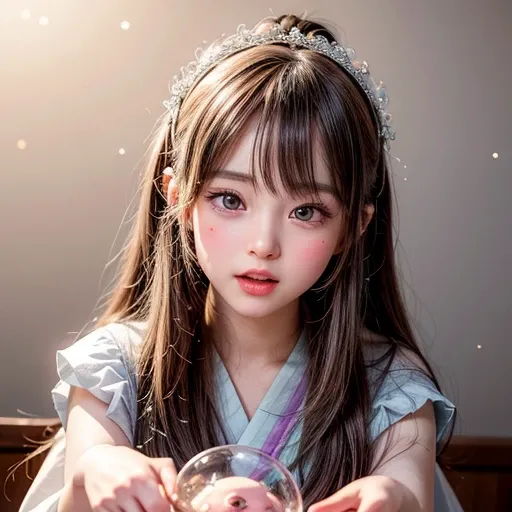 NSFW, 8k, High-level, absurd, masterpiece, best quality, primitive, very detailed CG, very detailed wallpaper, perfect lighting, Extremely detailed (((The personifying " Hina ningyo " as a Little Girl))), MysticSight, Tyndall effect, Tyndall scattering, St...