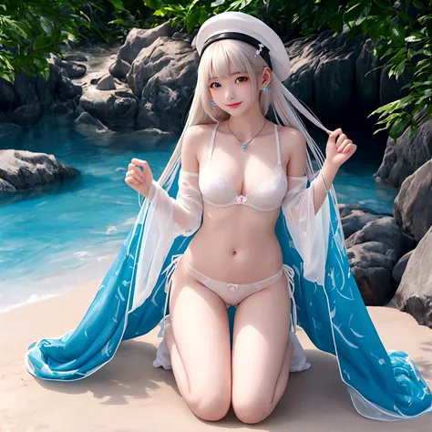  white blonde hair、 （（ Transparent bra and panties are sexy and gorgeous.））、(Bright, colorful bras and panties.) 、a lot、 Shiny skin、 white skin、 smile、 Beautiful bangs、 long and straight、 3位絲般美麗的white blonde hair女郎、 shiny hair、 Extra long, straight hair、 e...