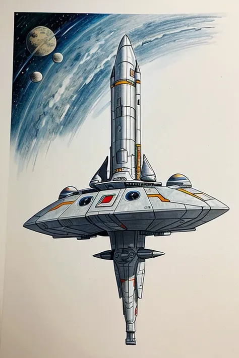 Draw a spaceship