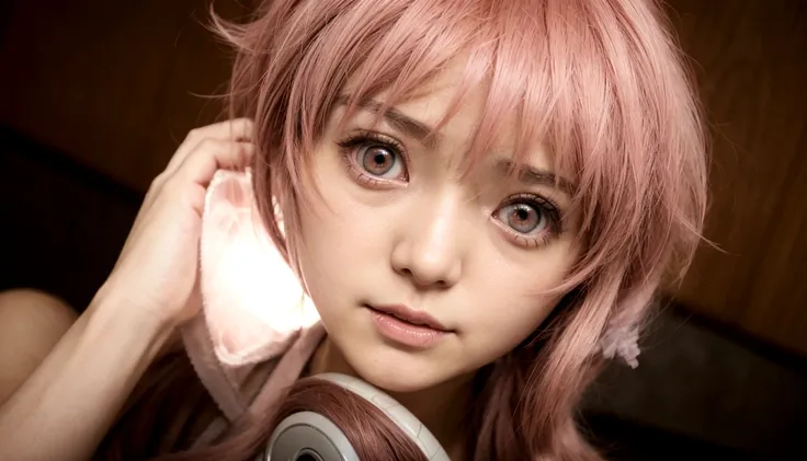 Anime girl with pink hair talking on cell phone., Mirai nikki, chica anime llamada gasai yuno, grandes ojos rosados, gasai yuno, primer plano de otro iwakura, moe, gasai yuno, ella tiene una linda cara expresiva, gasai yuno, captura de pantalla de un anime...