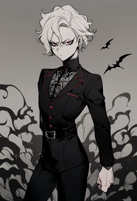 Akira Fudo, Devilman Crybaby, Male, with black clothes