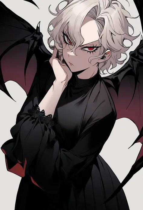 Akira Fudo, Devilman Crybaby, Male, with black clothes