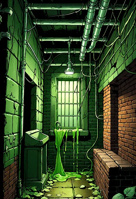 see image references for example prompts、universe is scrubbing a green drainpipe with a rag in a dark basement.、animetoreal