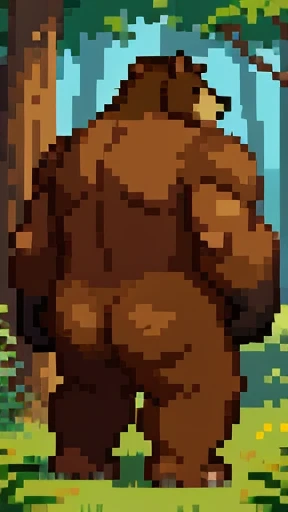 Lord of the Forest, Brown Bear (from a 3DMM style, Masterpiece, realistic, best quality, art by Chunie perspective):

(by Chunie:1) (Anthropomorphic bear) Brown bear, with a majestic brown fur that shines under the sunlight, showcasing a brown bears muscul...