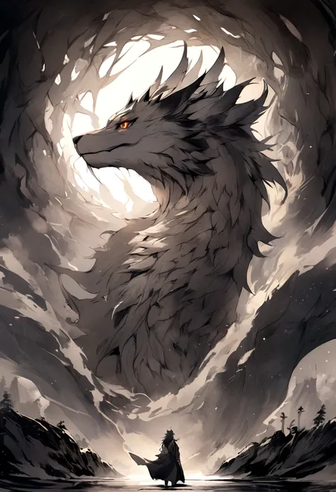 The dragon that like a wolf