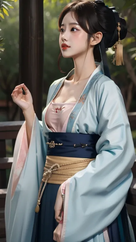 best quality, master piece
1girl,  small_breast, upper body,hanfu