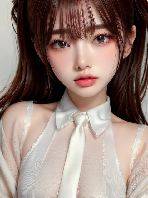 ((highest quality)),(超A high resolution),(Very detailed),(Detailed Description),((The best CG)),(masterpiece),Very detailedなアート、Small breasts、Whitening 1.5、Clear skin quality、Black Suit。White shirt、tie、