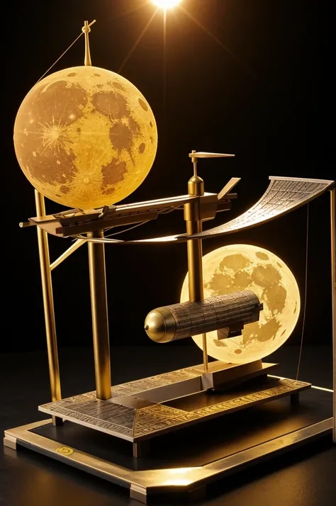 Design of a scale model between the Sun, la Tierra y la Luna donde calcule la fuerza gravitatoria entre las masas de estos cuerpos celestes.