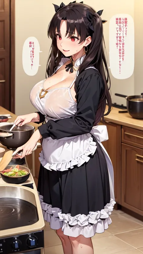 (Mature Woman:1.5), (mother:1.5), Ishtar, Fate Grand Order, (Absurd, 8k, 4K, Tabletop, Extremely detailed:1.2), highest quality, Perfect Anatomy,Perfect Face, High humidity, (Sweaty:1.3), shortness of breath, High humidity, humid, (Black Hair:1.1), Red eye...