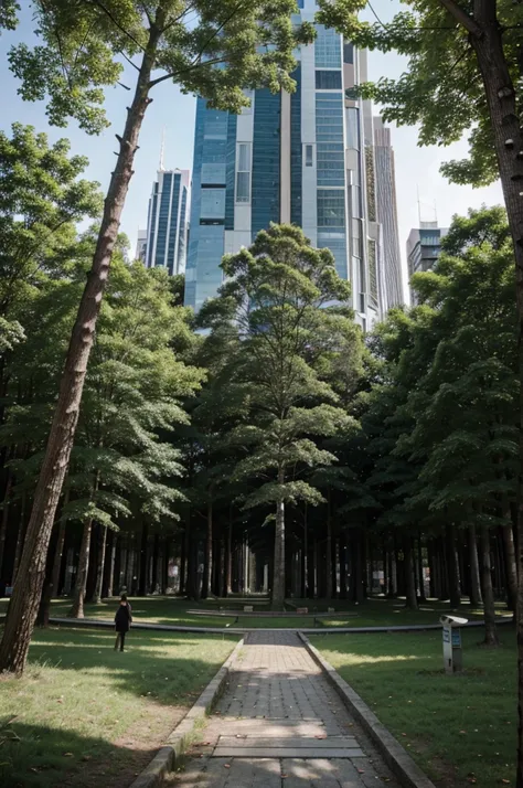 Modern forest city