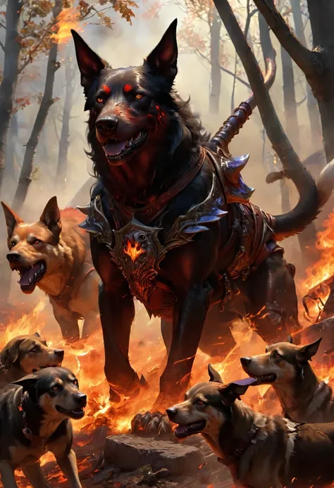 A typical hell hound stands 4–5 feet tall at the shoulder and weighs 120 pounds. Efficient hunters, a favorite pack tactic is to surround prey quietly, then attack with one or two hounds, driving prey toward the rest of the pack with their fiery breath. If...