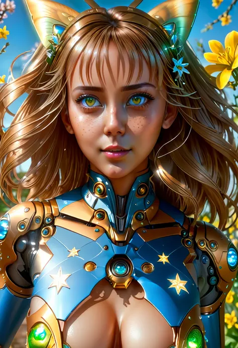 Stargirl, Spring Time, Anti-Aliasing, Slow Like Honey, Beautiful Dynamic Lighting, 8k, concept art, trending on artstation, hyper detailed eyes