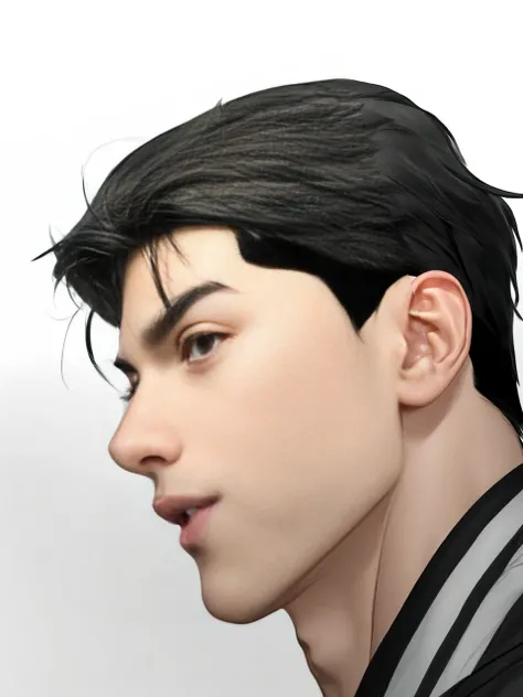 masterpiece, 1boy, young, handsome, black hair, undercut hair, perfect face, detailed eyes and face, black eyes, clean shaved, muscular, capturing a rural atmosphere, dynamic lighting, unreal engine 5