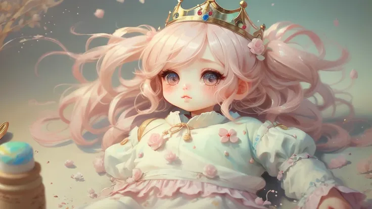 Chibi Princess, Jan 08k, rendering, beautiful, pastel colour, Warm texture, Authenticity, original, masterpiece, highest quality, highest quality, Beautiful and aesthetic,
