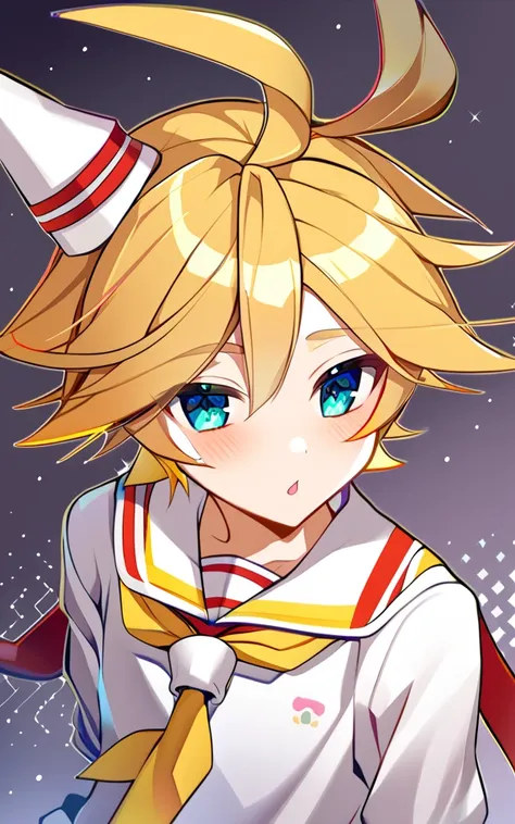 one boy, kagamine len, sailor collar,