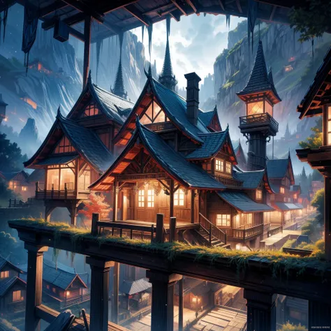 gorgeous, masterpiece, best quality, landscape, highres,4k, wallpaper, trace lights, mountains, intricate, detailed,
BREAK mediaval, camp, florest, houses, magical, magic, no_humans, hut, flowers, busy, rpg, lord of the rings, cozy peace,peaceful, stunning...