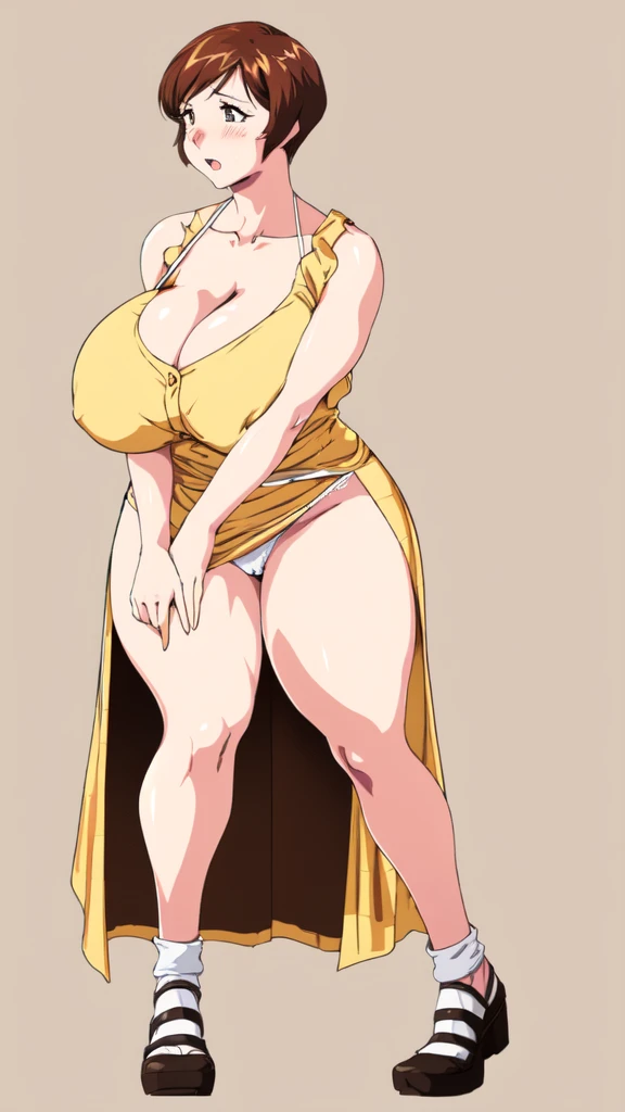 masterpiece, highest quality, High resolution, One girl, alone, sexual intercourse, Pornographic images, short hair, etsukoto, Brown eyes, fine grain, fine grain, (((Thick thighs, Plump thighs, Voluptuous thighs, Thighs alone are enough))), Huge and ample ...