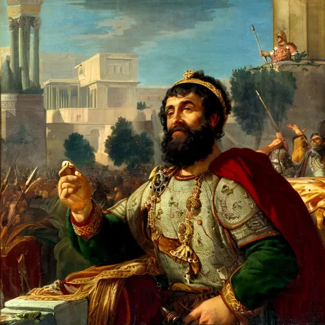 Portrait of General Belisarius After Reconquering Rome