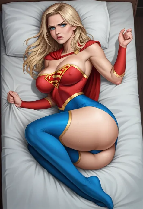 swxy strong old Cybill Shepherd Supergirl 2024 (masterpiece), (best quality), (photorealistic: 1.3), 8k, detailed skin texture, detailed fabric texture, beautiful detailed face, intricate details, ultra detailed; ; Realistic photo of a motel room 3m1l14c-v...