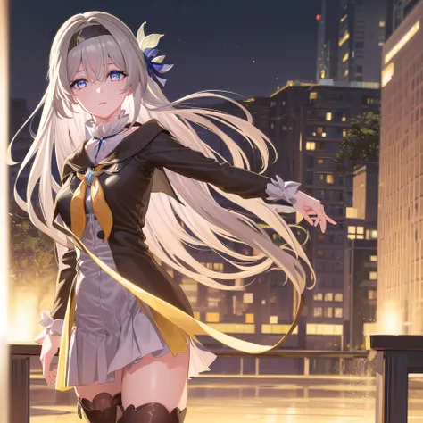 honkaifirefly, firefly, (purple eyes:1.3), gray hair, butterfly hair accessories, hair accessories, hair consumption, long hair, (bright student:1.5),
Take a break black sock, blue set, blue sock, set, shoe, sock, two-tone set, two-tone sock, white set, lo...