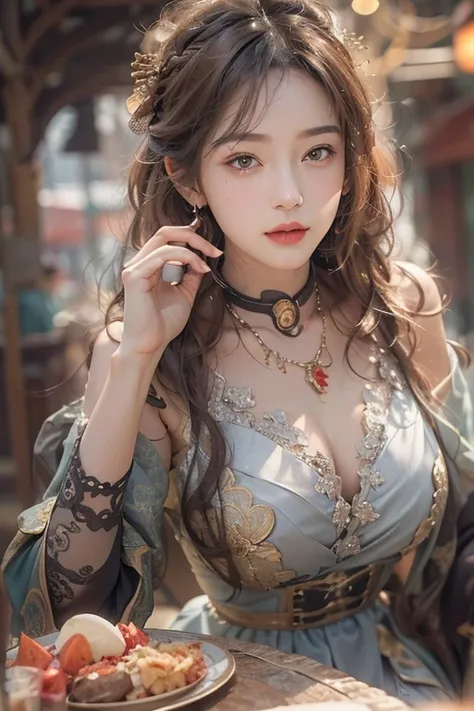 (masterpiece:1.3), (8k, Realistic, RAW Photos, Best image quality: 1.4), Japanese 、18-year-old,(Random Hairstyles:1.2)、Cleavage:1.2、Highly detailed face、Attention to detail、double eyelid、Chest to chest、Sharp focus:1.2、Beautiful woman:1.4、Light brown hair、h...