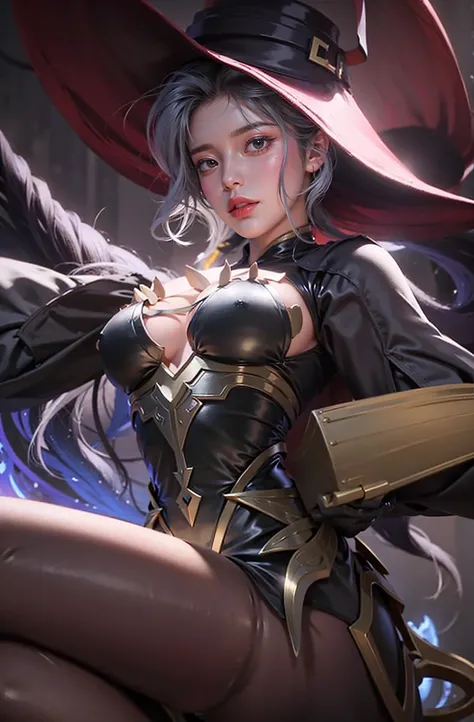 a close up of a girl(vexana) , green hair , big booobs ,  shadowbringers cinematic, 4 k detail fantasy, a beautiful fantasy empress, game cg, xianxia fantasy, xianxia hero, 2. 5 d cgi anime fantasy artwork, cinematic goddess close shot, ruan jia and artger...