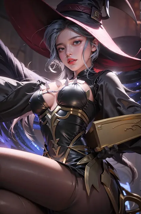 a close up of a girl(vexana) , green hair , big booobs ,  shadowbringers cinematic, 4 k detail fantasy, a beautiful fantasy empress, game cg, xianxia fantasy, xianxia hero, 2. 5 d cgi anime fantasy artwork, cinematic goddess close shot, ruan jia and artger...