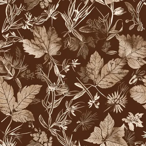 create a watercolor print pattern background in light pale sepia tones with little stars.