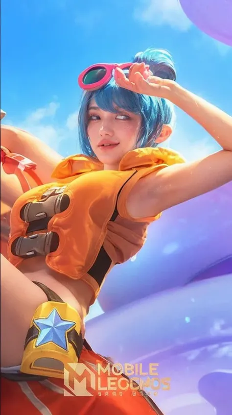 ((Best quality, 8k, Masterpiece :1.3)), 1girl, Pretty woman with emphasizing slender abs :1.3, (random hairstyles :1.2), Oversized tank top :1.2, Ultra-detailed face, Detailed eyes, Double eyelid, armpit