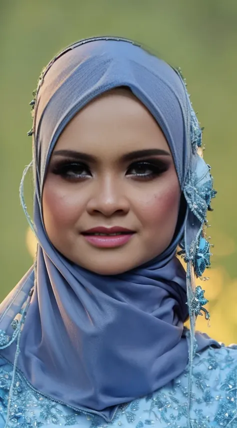 beautiful Malay woman in hijab, 1girl, beautiful detailed eyes, beautiful detailed lips, extremely detailed face and features, long eyelashes, high quality, 4k, 8k, hyperrealistic, photorealistic, masterpiece, elegant, serene, warm lighting, soft colors, i...