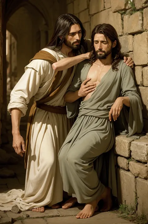 Jesus healing the blind man of Jericho 