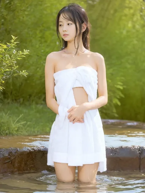 best nsfw,
masterpiece, best quality, ultra-detailed, detailed scenery,  beautiful detailed eyes, 4k, 8k, 
1 japanese girl center, from front, (wide-angle:0.7), (18 yo:1.3), (full body:1.5), (Vertical posture:0.7), (from the waist down in the water:1.3), 
...