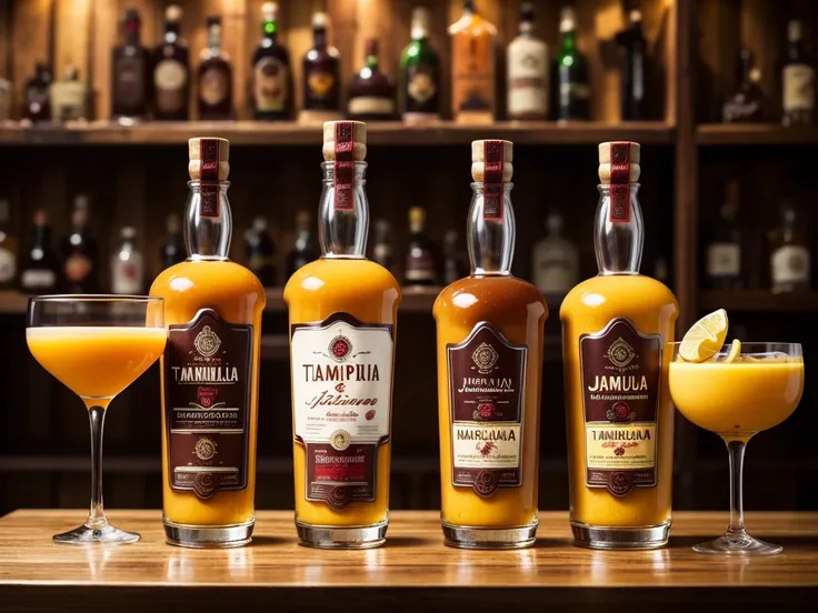 create a unique liqueur menu with the following flavors, maracuja,jenipapo,caja,chocolate,tamarindo e especificando que todos sao 1,50 reais um copo de 50ml