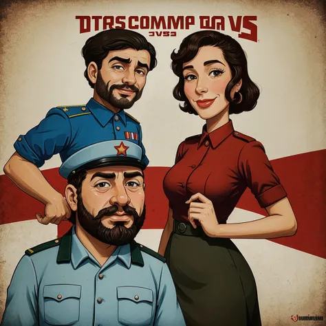 caricatura de el capitalismo vs el comunismo durante la guerra fria estados unidos vs la urss