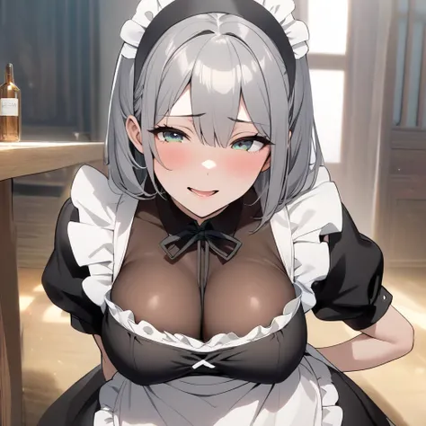 Busty maid