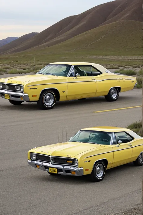 Yellow Plymouth Fury