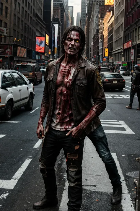 Image of a zombie outbreak in new york
